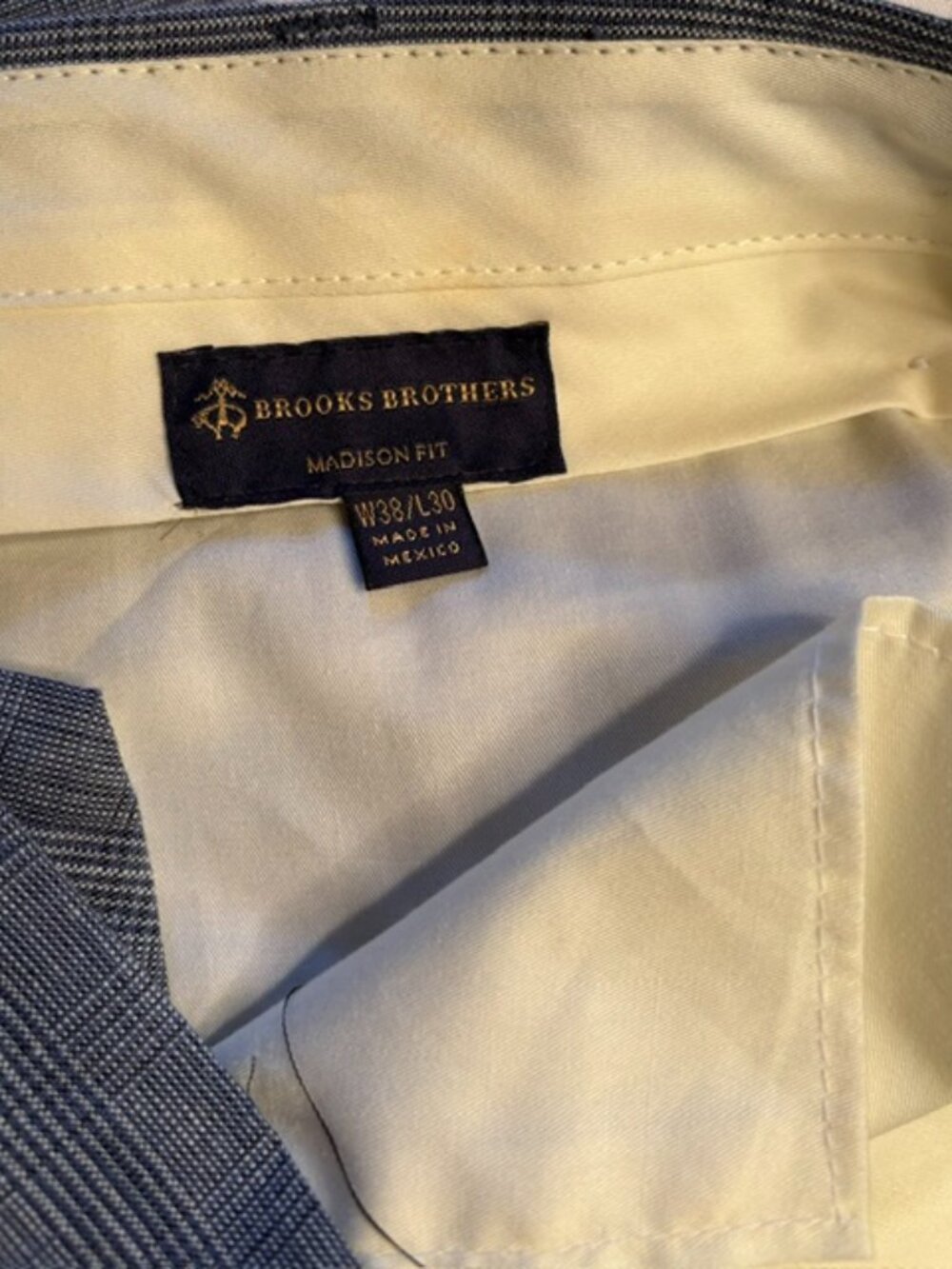 Brooks Brothers Madison Fit Pants Grey Size 38 x 30 NWOT